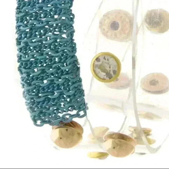 NEW** PVC Clear with Turquoise Accent - Picture 1 of 3